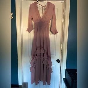 Pink maxi dress